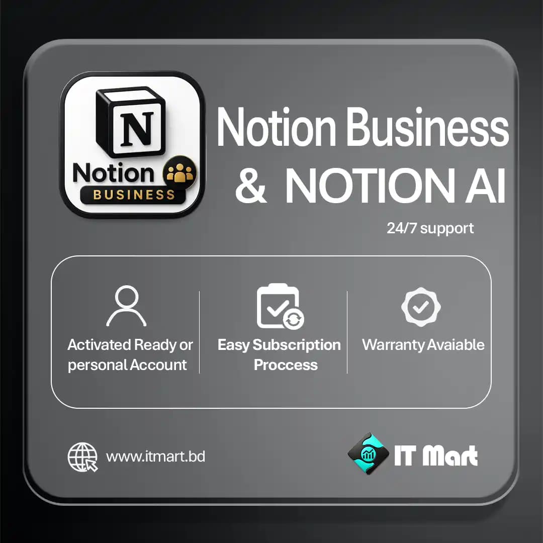 Notion Business with Notion AI Best Features & Price in Bangladesh
