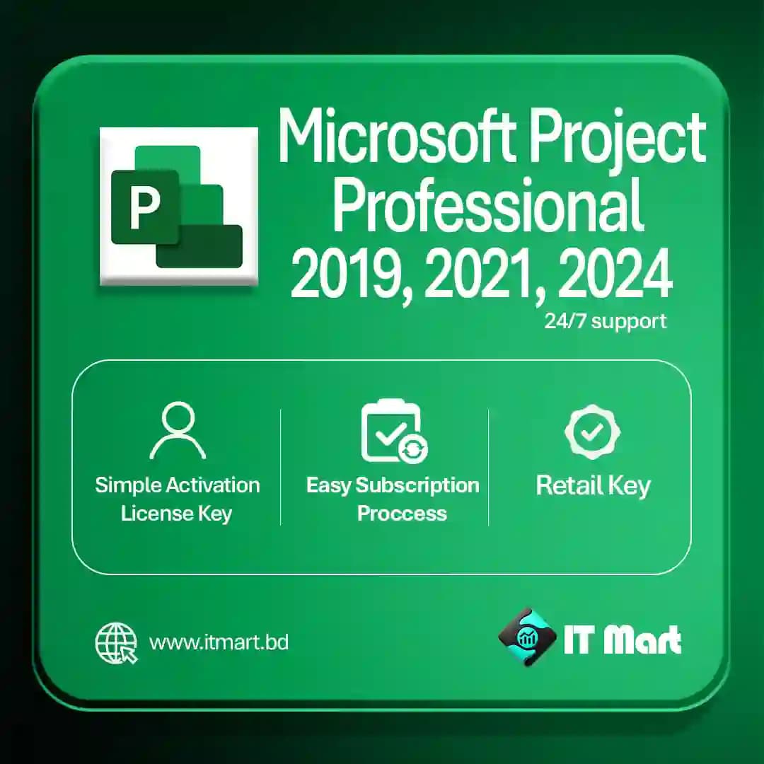 Microsoft Project Professional License Key Price in Bangladesh