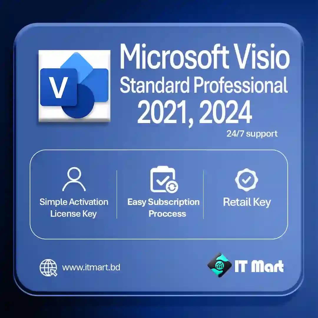 Microsoft Visio Standard Professional License Key Price in Bangladesh